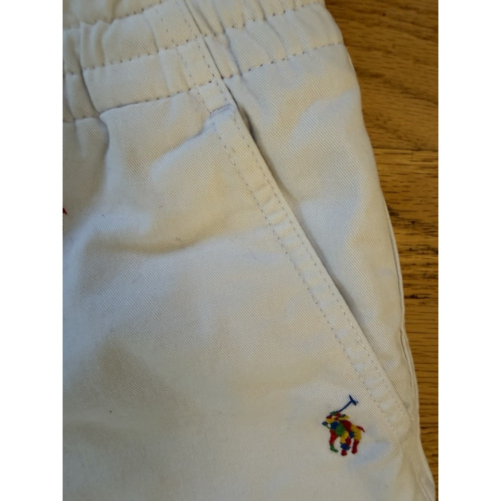 Polo Ralph Lauren White Multicolor Pony Prepster White Shorts Boys XL 16 - Picture 4 of 9